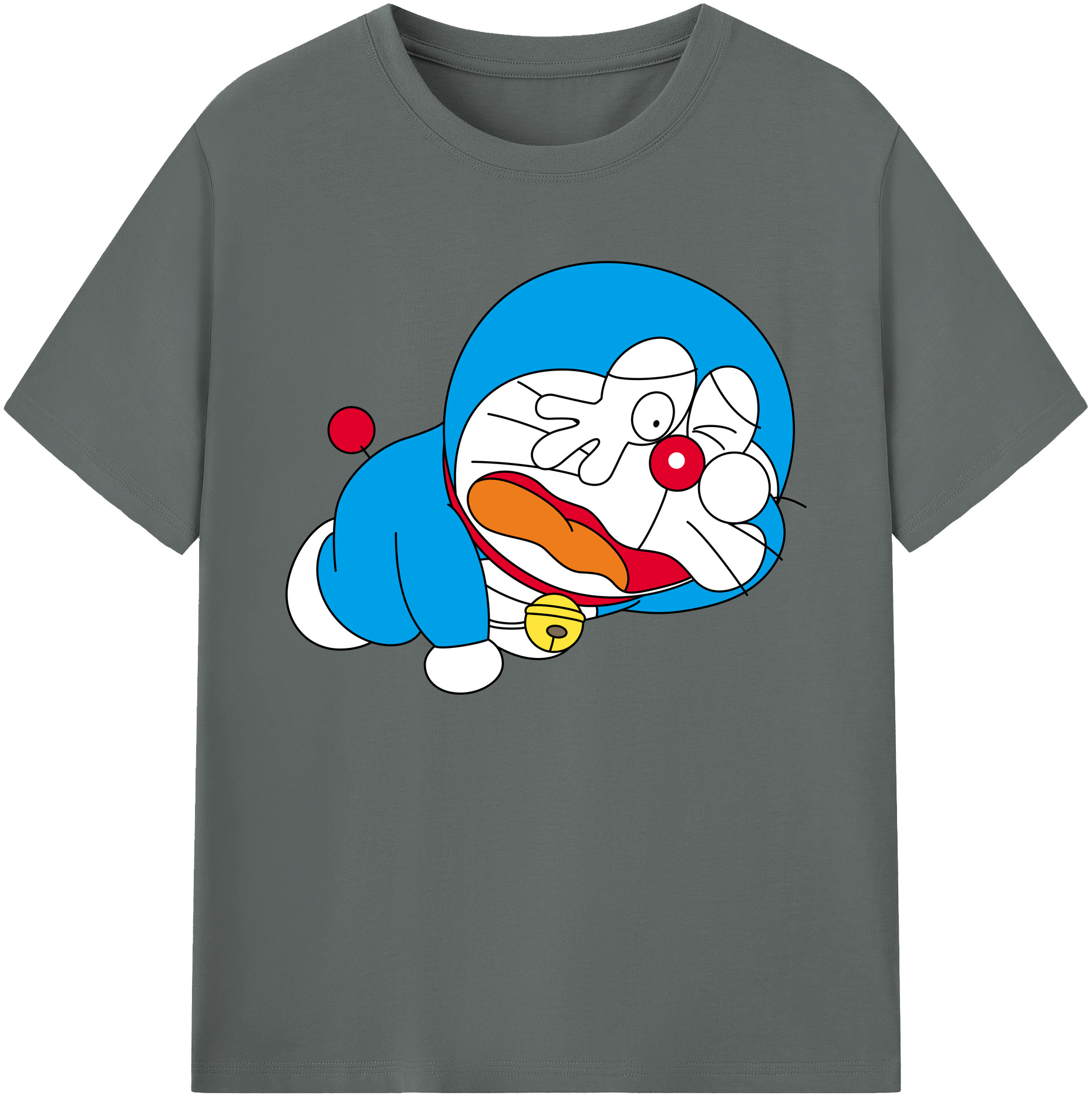 （画像用） ドラえもん Doraemon 綿100％ メンズ半袖Tシャツ｜肌触りやわらか＆通気性